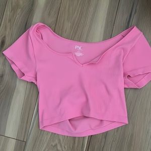 pink pacsun crop top.